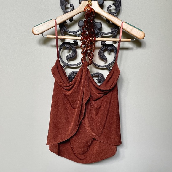 🆕 NWT Boston Proper Metallic Knit Wide Leg Pant Copper Outfit - Picture 3 of 16